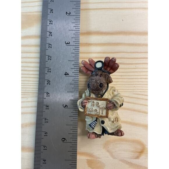 Boyd Bears Doctor Moose "Be Well" Pin Brooch Figurine - Picture 3 of 4